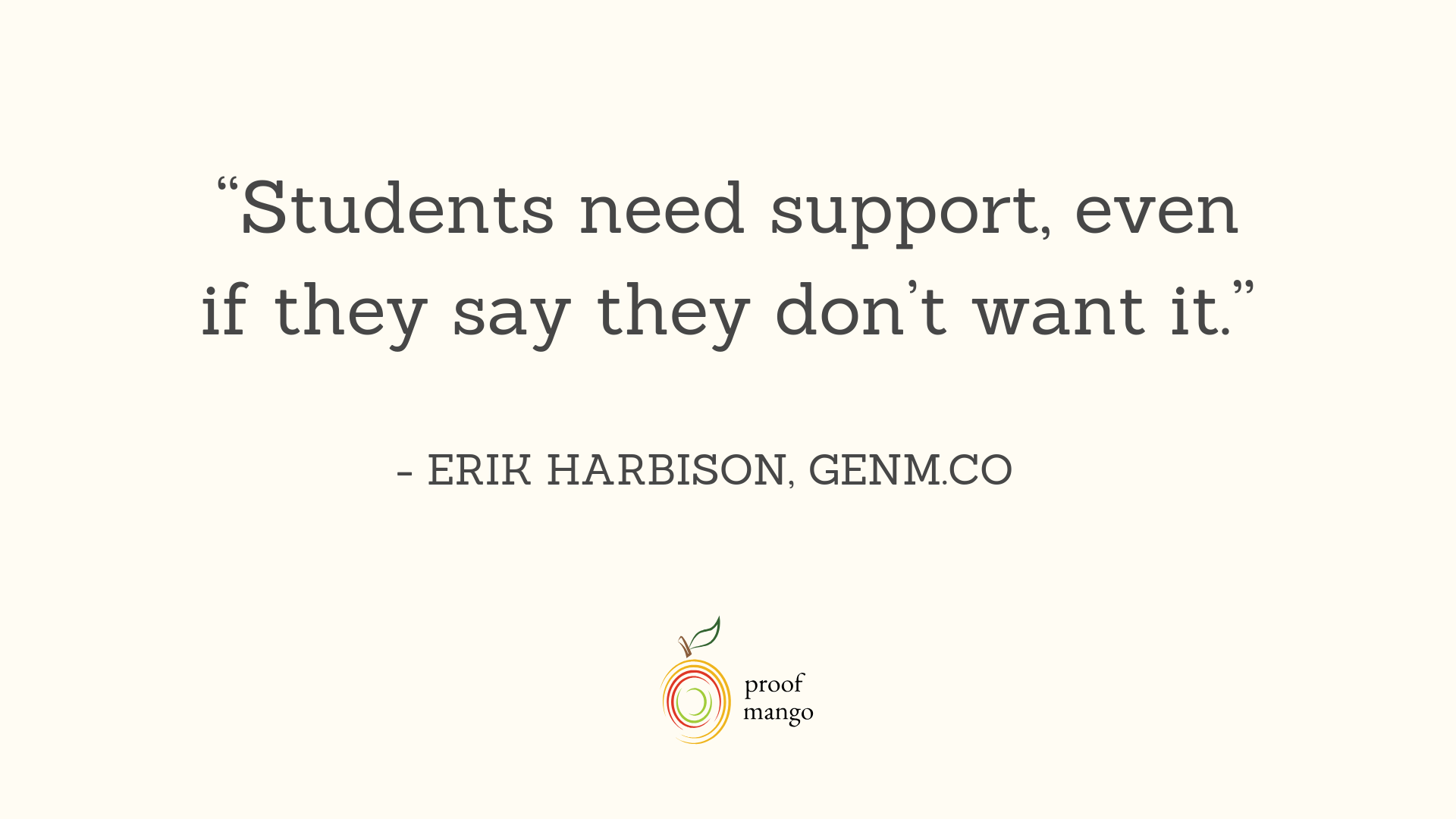 Erik Harbison Quote Gen M What Students Expect Online Courses